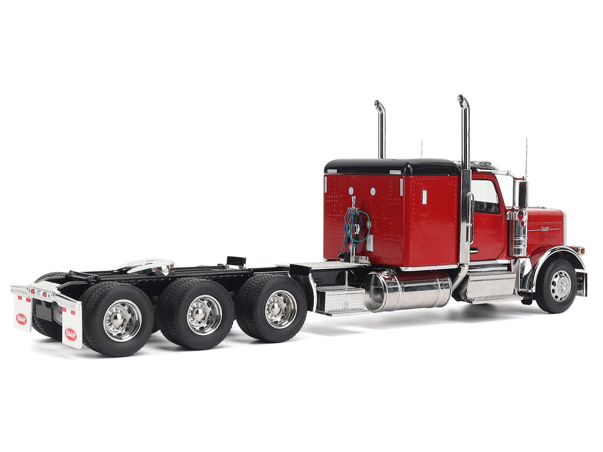 Peterbilt 589 Tridem-Axle Legendary Package Truck Tractor with 58' Sleeper Legendary Red 'Transport Series' 1/32 Diecast Model by Diecast Masters