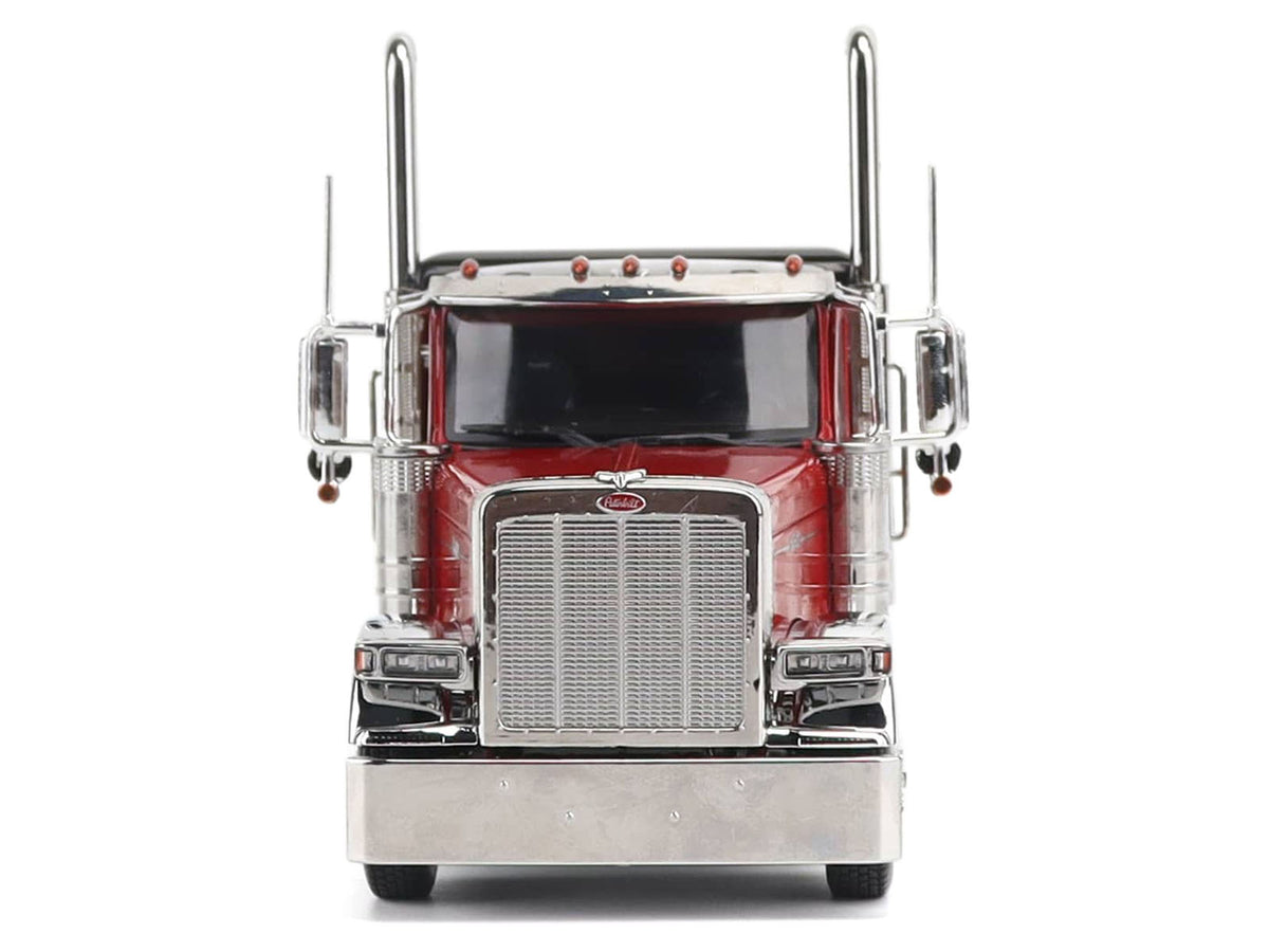 Peterbilt 589 Tridem-Axle Legendary Package Truck Tractor with 58' Sleeper Legendary Red 'Transport Series' 1/32 Diecast Model by Diecast Masters