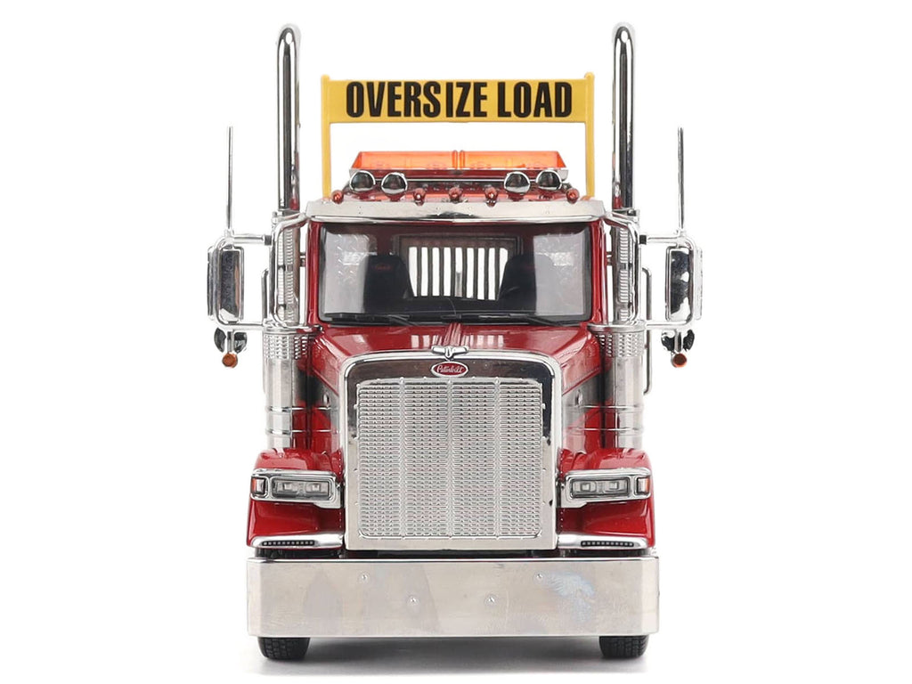 Peterbilt 589 Tandem-Axle Truck Tractor with Day Cab Legendary Red 'Transport Series' 1/32 Diecast Model by Diecast Masters