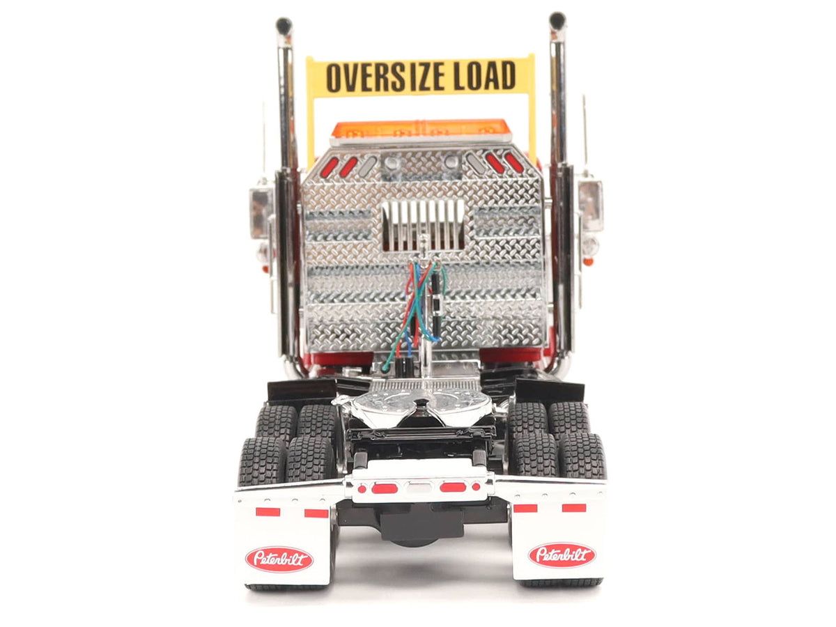 Peterbilt 589 Tandem-Axle Truck Tractor with Day Cab Legendary Red 'Transport Series' 1/32 Diecast Model by Diecast Masters