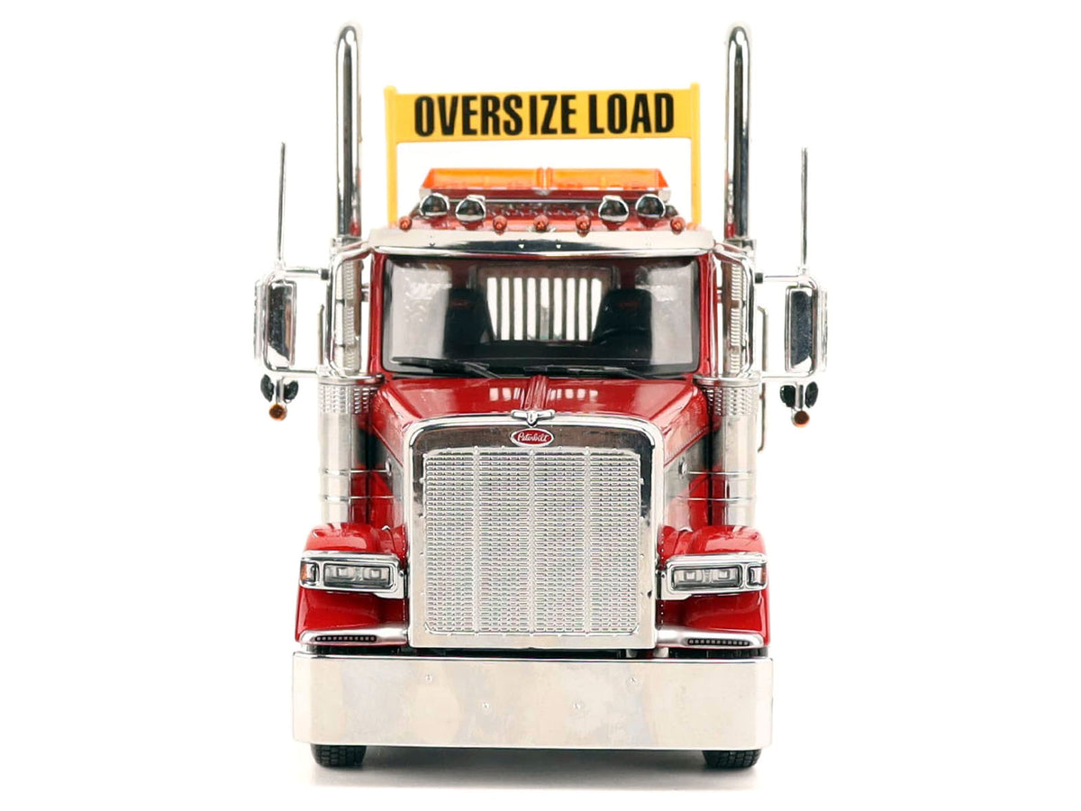 Peterbilt 589 Tridem-Axle Truck Tractor with Day Cab Legendary Red 'Transport Series' 1/32 Diecast Model by Diecast Masters