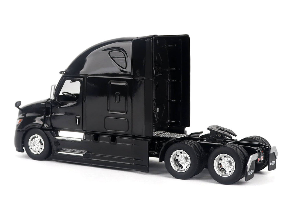 2025 Freightliner Cascadia Gen-5 Sleeper Cab Truck Tractor Night-Shift Black 'Transport Series' 1/50 Diecast Model by Diecast Masters
