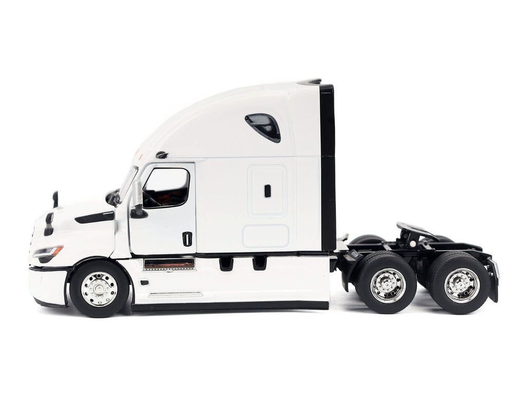 2025 Freightliner Cascadia Gen-5 Sleeper Cab Truck Tractor Winter White 'Transport Series' 1/50 Diecast Model by Diecast Masters