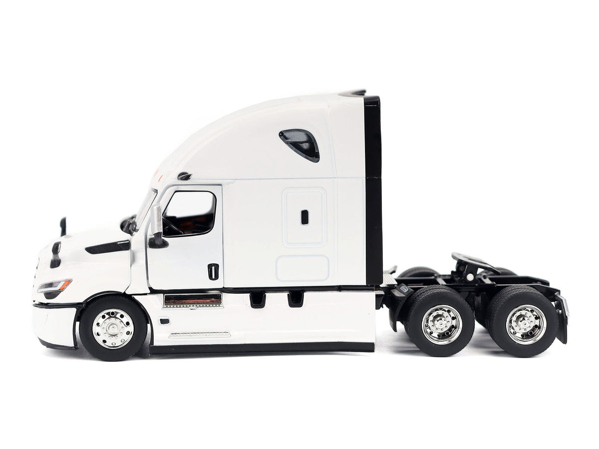 2025 Freightliner Cascadia Gen-5 Sleeper Cab Truck Tractor Winter White 'Transport Series' 1/50 Diecast Model by Diecast Masters