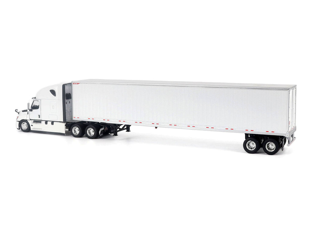 2025 Freightliner Cascadia Gen-5 Sleeper Cab Truck White with Great Dane Champion 53ft Dry Cargo Trailer 'Transport Series' 1/50 Diecast Model by Diecast Masters