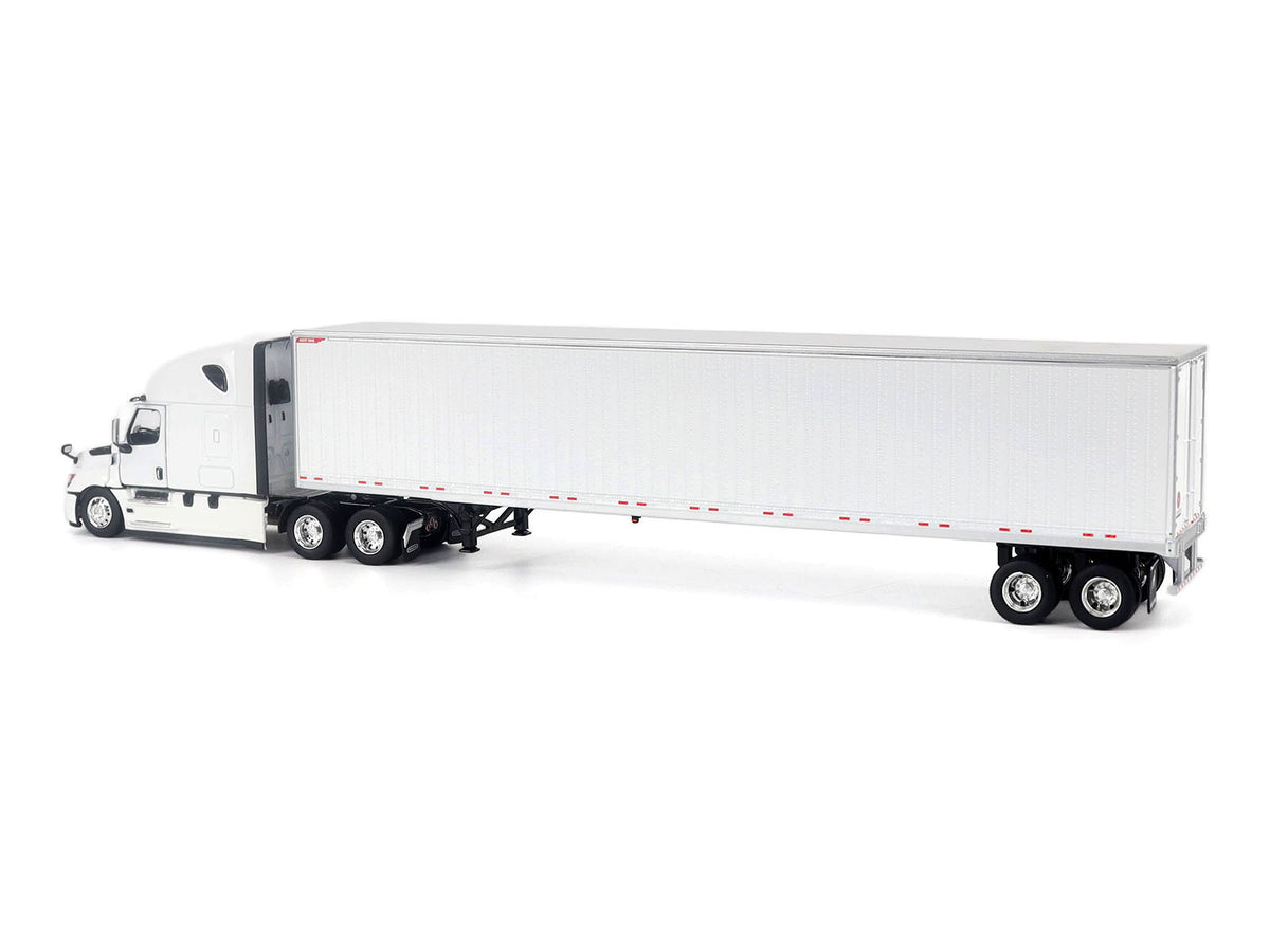 2025 Freightliner Cascadia Gen-5 Sleeper Cab Truck White with Great Dane Champion 53ft Dry Cargo Trailer 'Transport Series' 1/50 Diecast Model by Diecast Masters