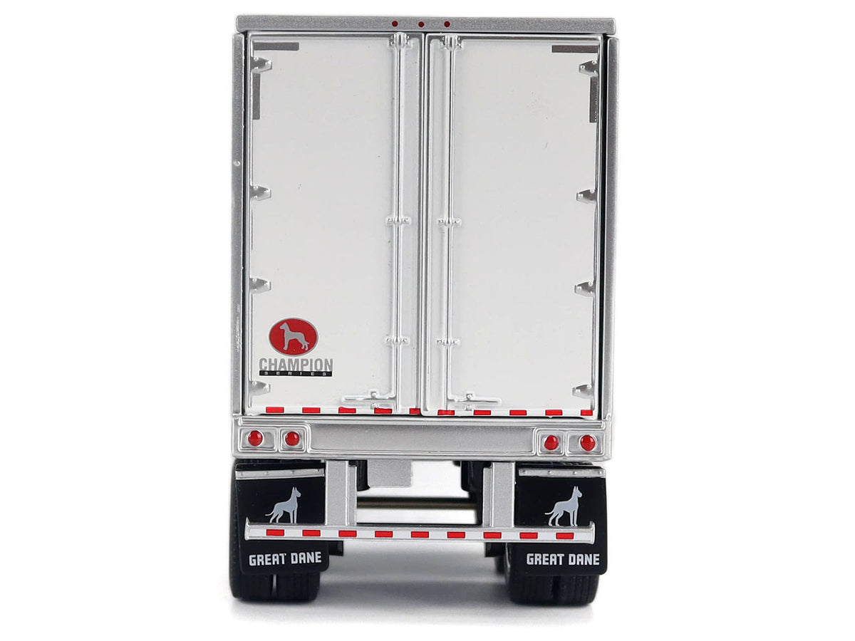 2025 Freightliner Cascadia Gen-5 Sleeper Cab Truck White with Great Dane Champion 53ft Dry Cargo Trailer 'Transport Series' 1/50 Diecast Model by Diecast Masters