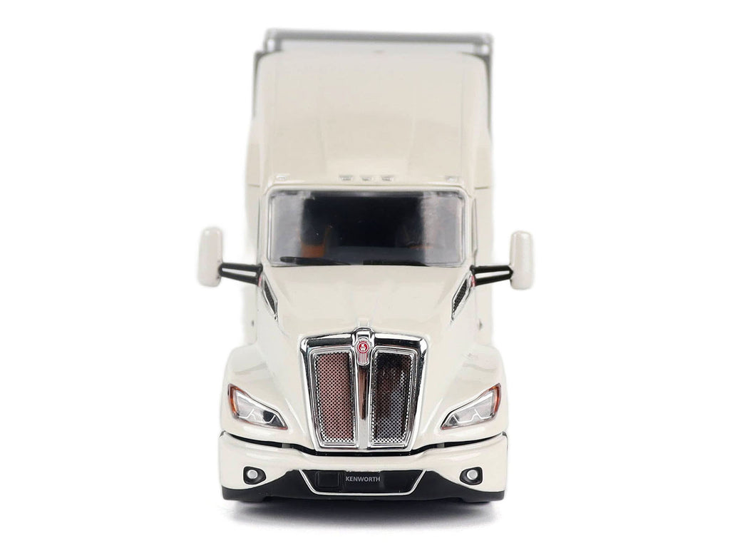 Kenworth T680 Next-Gen 76' High-Roof Sleeper Tandem Tractor White with Great Dane Champion 53ft Dry Cargo Trailer 'Transport Series' 1/50 Diecast Model by Diecast Masters