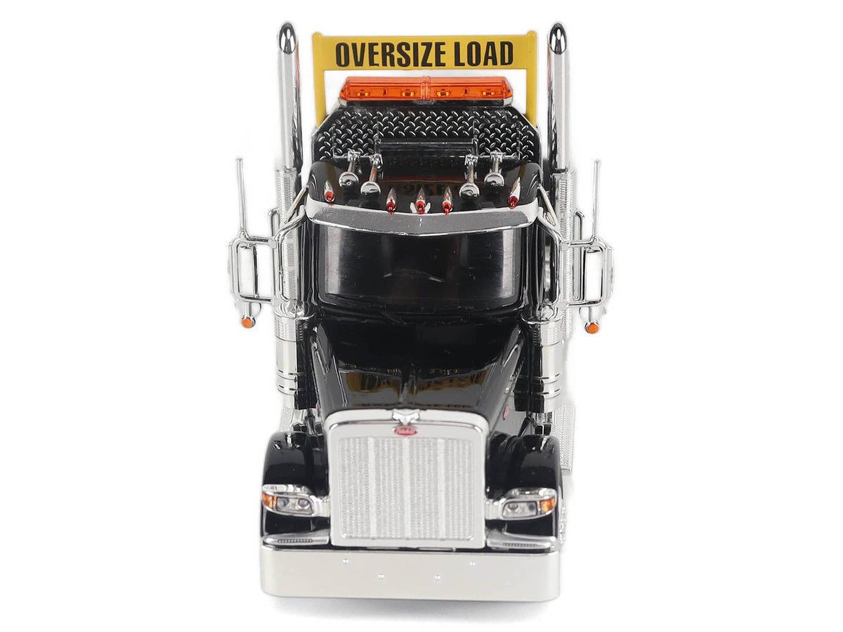 Peterbilt 589 Truck Tractor with Day Cab Black 'Transport Series' 1/50 Diecast Model by Diecast Masters