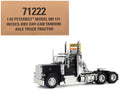 Peterbilt 589 Truck Tractor with Day Cab Black 'Transport Series' 1/50 Diecast Model by Diecast Masters