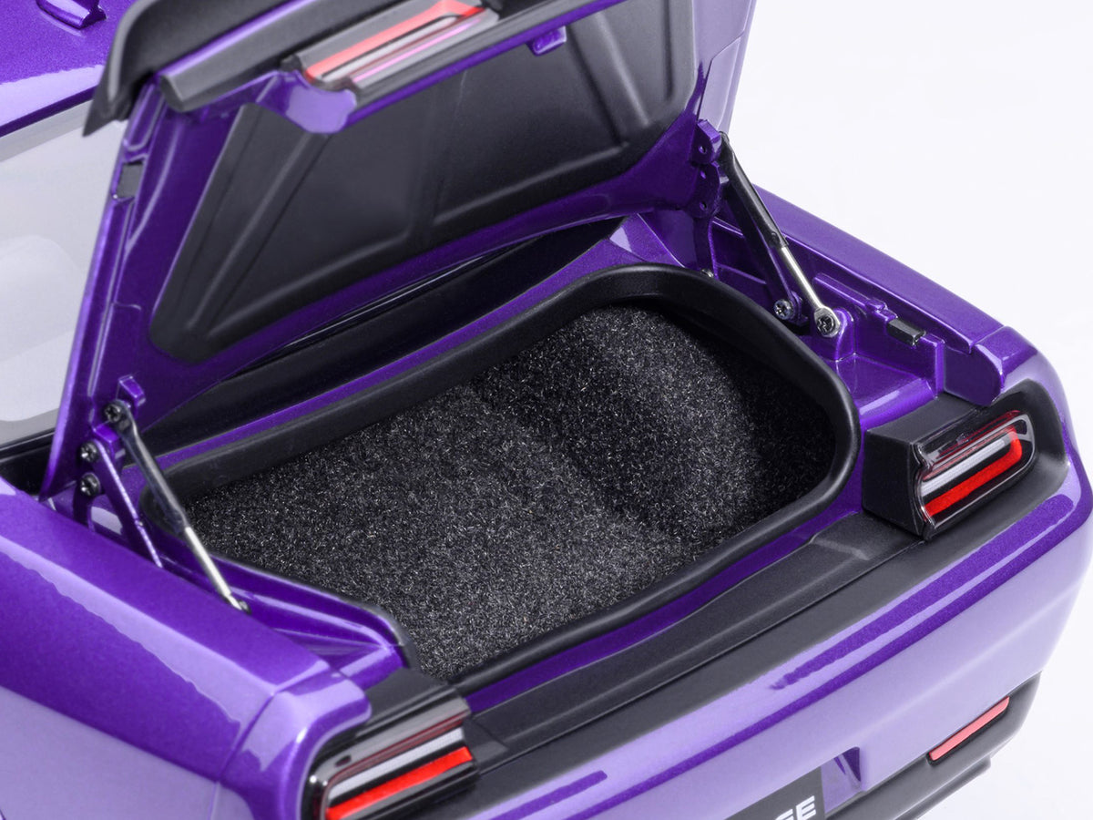 2023 Dodge Challenger SRT Super Stock Plum Crazy Purple 1/18 Model Car by Autoart
