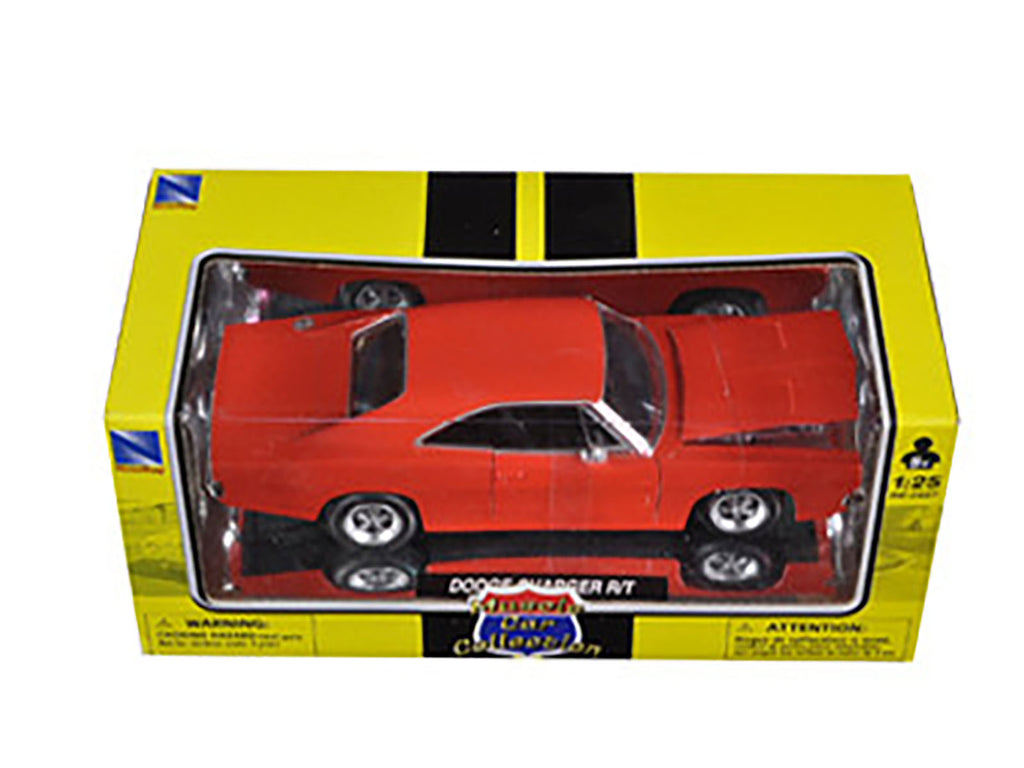 1969 Dodge Charger R/T Orange 'Muscle Car Collection' 1/25 Diecast Model Car by New Ray