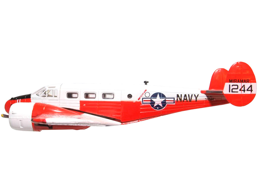 Beech UC-45J Expeditor (Twin Beech) Aircraft '51244 US Navy Naval Air Station Miramar - San Diego CA' 1/72 Diecast Model Airplane by Oxford Diecast