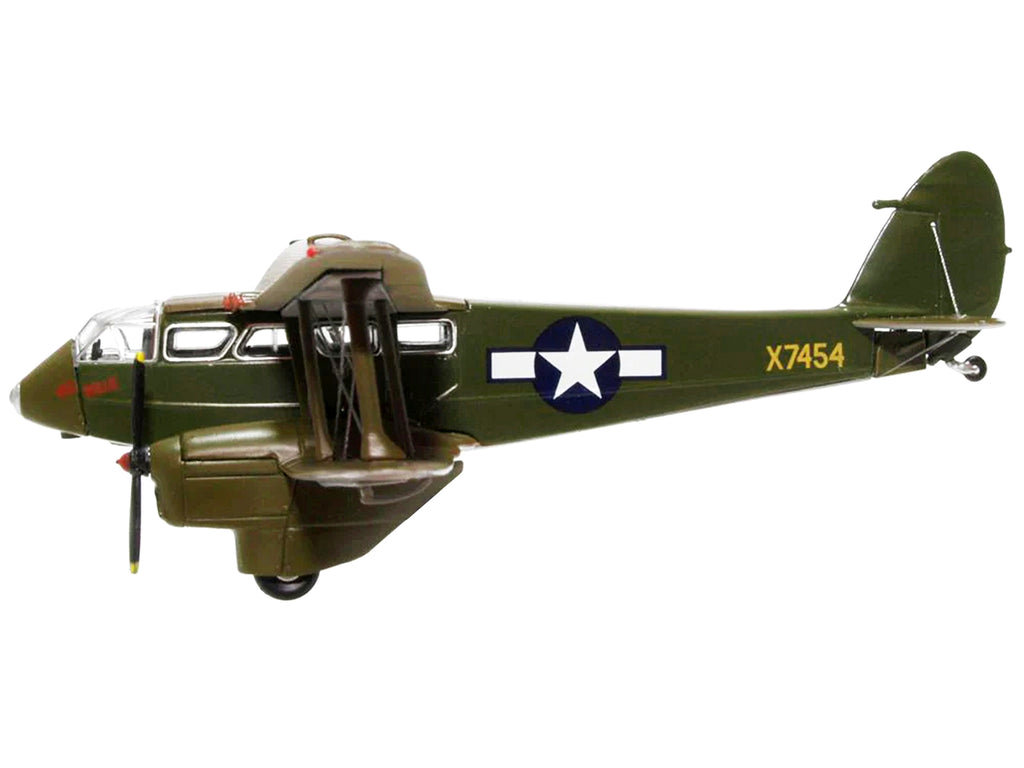 De Havilland D.H.89 Dominie Dragon Rapide Aircraft 'Wee Wullie' '27th Air Force Group 8th AF USAAF' 1/72 Diecast Model Airplane by Oxford Diecast