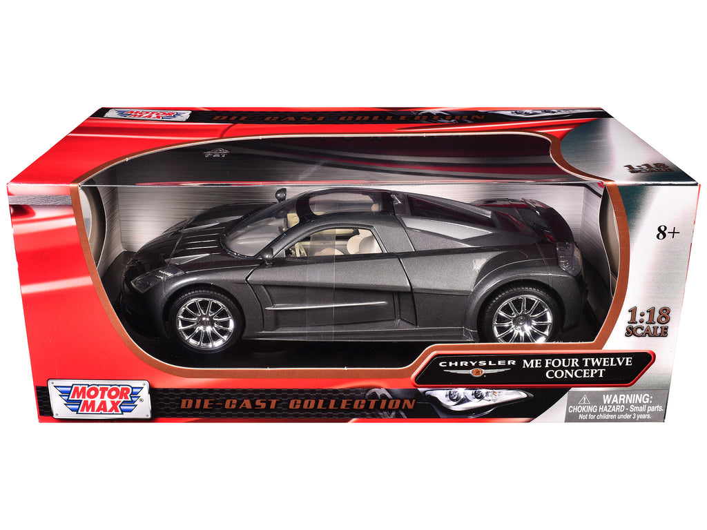 Chrysler Me Four Twelve Concept Car Grey 1/18 Diecast Model Car by Motormax