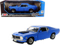 1970 Ford Mustang Boss 429 Dark Blue 'Timeless Classics' Series 1/18 Diecast Model Car by Motormax