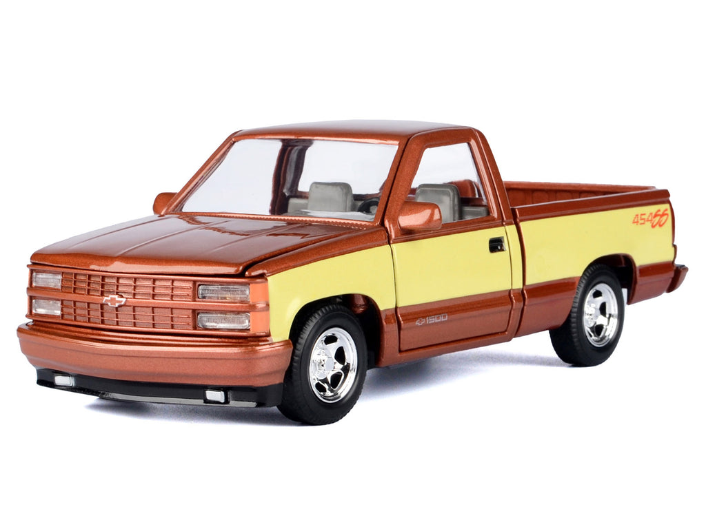 1992 Chevrolet 454 SS Pickup Truck Copper Metallic with Beige Sides 'American Classics' Series 1/24 Diecast Model Car by Motormax