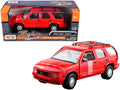 1994 GMC Jimmy with Roof Rack Red 'Timeless Legends' Series 1/24 Diecast Model Car by Motormax