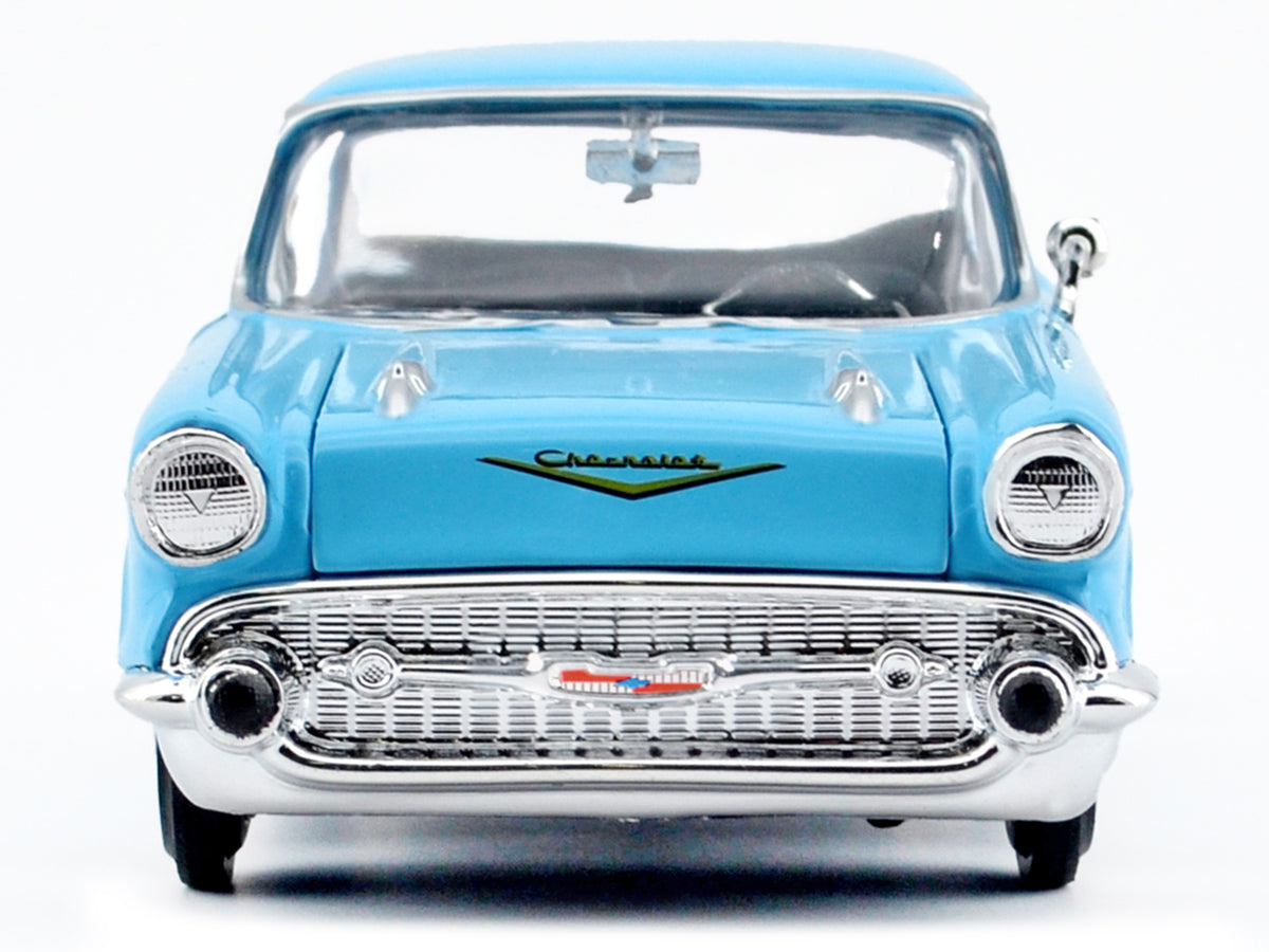 1957 Chevrolet Bel Air Light Blue 'Timeless Legends' Series 1/24 Diecast Model Car by Motormax