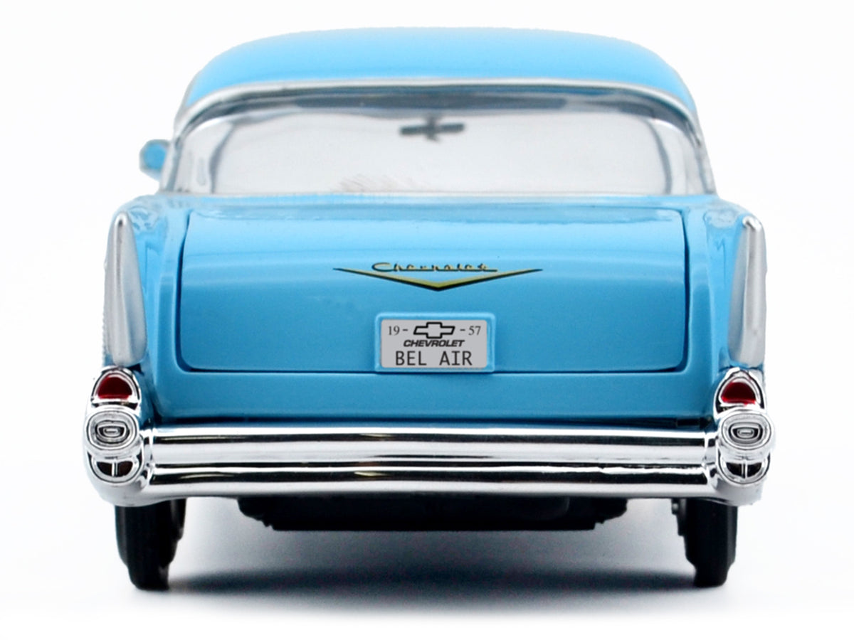 1957 Chevrolet Bel Air Light Blue 'Timeless Legends' Series 1/24 Diecast Model Car by Motormax