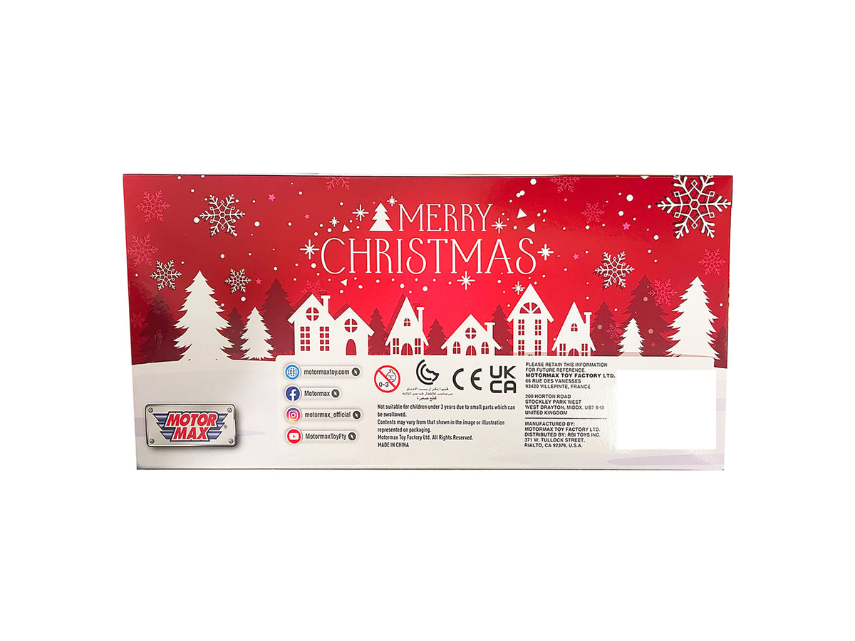 1940 Ford Pickup Truck Red 'Merry Christmas' with Tree Accessory 1/24 Diecast Model Car by Motormax