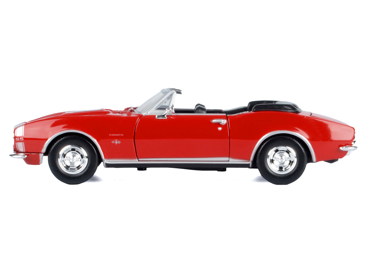 1967 Chevrolet Camaro SS Convertible Burgundy 1/24 Diecast Model Car by Motormax