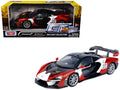 McLaren Senna #22 Black with Red and White Graphics 'GT Racing' Series 1/24 Diecast Model Car by Motormax