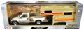 1992 GMC Sierra GT Pickup Truck Gold Metallic with White Sides with Camper Shell 'American Classics' Series 1/24 Diecast Model Car by Motormax