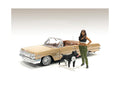 'Lowriderz' Figurine IV and a Dog for 1/18 Scale Models by American Diorama