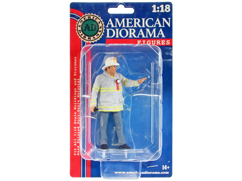 'Firefighters' Fire Captain Figure for 1/18 Scale Models by American Diorama