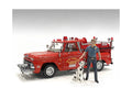 'Firefighters' Fire Dog Training Figures (Trainer and Dog) for 1/24 Scale Models by American Diorama