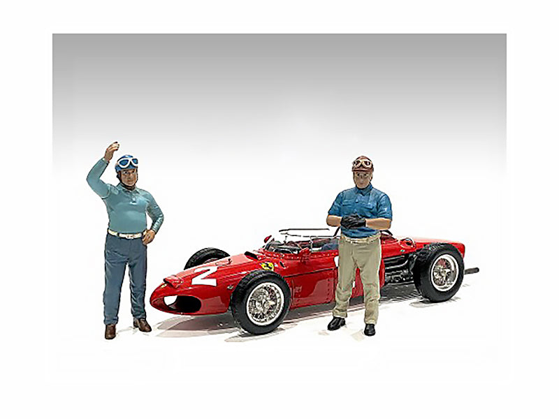 'Racing Legends' 50's Set of 2 Diecast Figures for 1/43 Scale Models by American Diorama