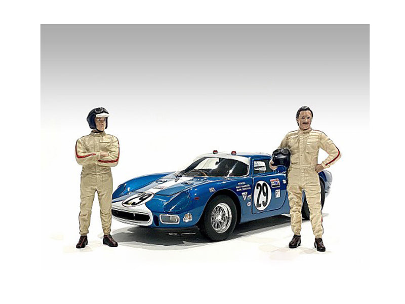 'Racing Legends' 60's Set of 2 Diecast Figures for 1/43 Scale Models by American Diorama