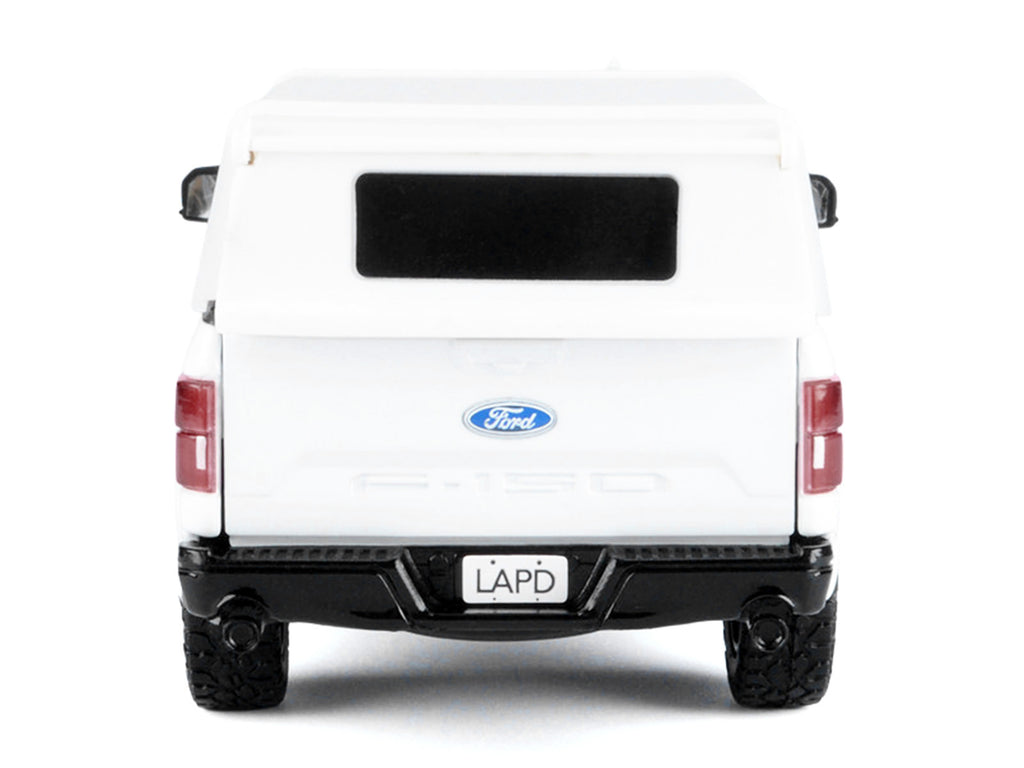 2019 Ford F-150 Lariat Crew Cab Pickup Truck 'Los Angeles Police Department Bomb Squad' White 'Law Enforcement and Public Service' Series 1/24-1/27 Diecast Model Car by Motormax