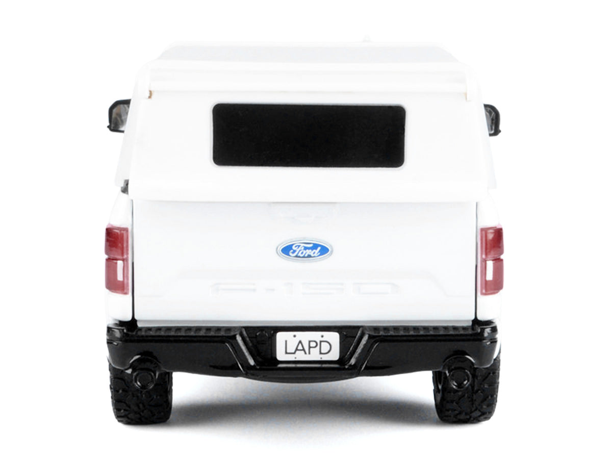 2019 Ford F-150 Lariat Crew Cab Pickup Truck 'Los Angeles Police Department Bomb Squad' White 'Law Enforcement and Public Service' Series 1/24-1/27 Diecast Model Car by Motormax