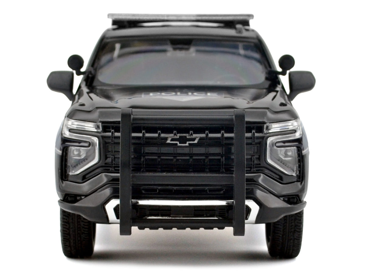 2025 Chevrolet Tahoe PPV 'General Motors Police' Black 'Custom Builder's Kit - Law Enforcement and Public Service' Series 1/24 Diecast Model Car by Motormax
