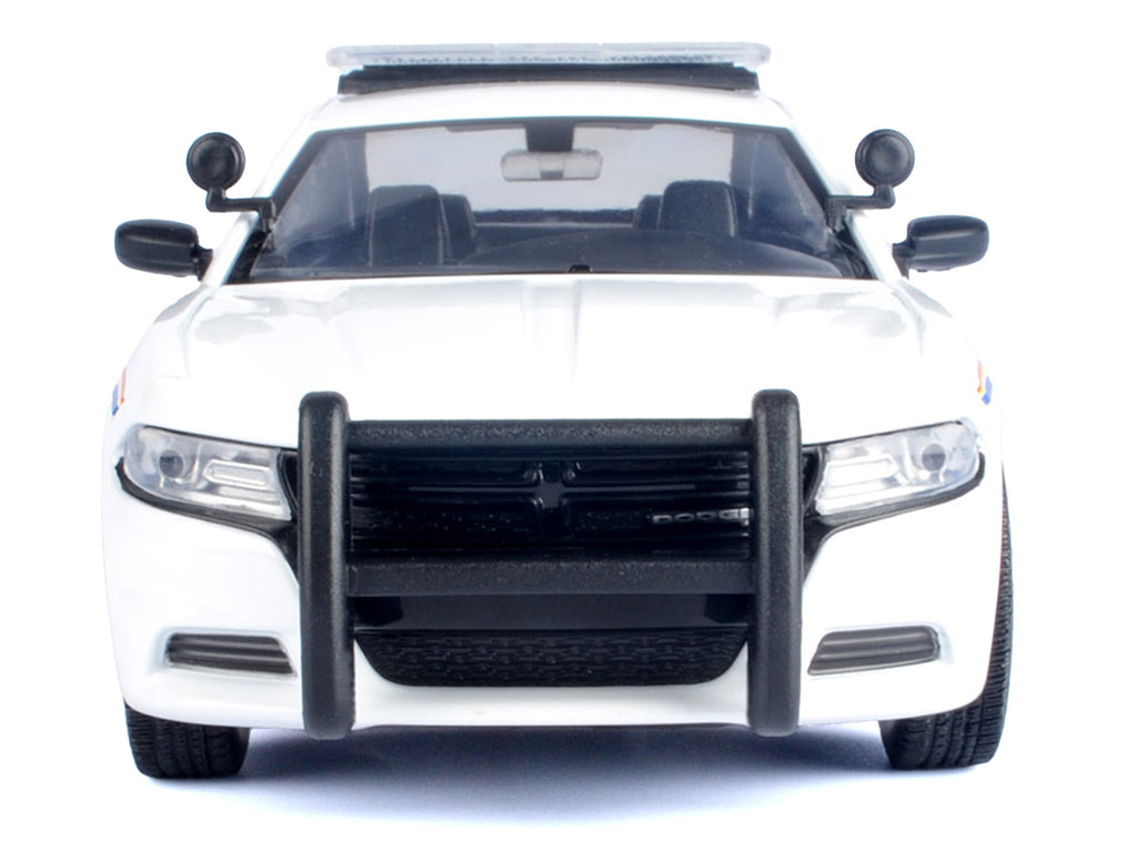 2023 Dodge Charger Pursuit Police Car 'RCMP (Royal Canadian Mounted Police)' White 'Law Enforcement and Public Service' Series 1/24 Diecast Model Car by Motormax
