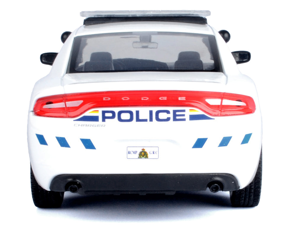 2023 Dodge Charger Pursuit Police Car 'RCMP (Royal Canadian Mounted Police)' White 'Law Enforcement and Public Service' Series 1/24 Diecast Model Car by Motormax