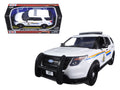 2015 Ford Police Interceptor Utility with Light Bar 'RCMP Royal Canadian Mounted Police' White 1/24 Diecast Model Car by Motormax