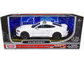 2018 Ford Mustang GT Police Car Unmarked Plain White 'Law Enforcement and Public Service' Series 1/24 Diecast Model Car by Motormax