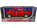 2019 Ford F-150 Lariat Crew Cab Pickup Truck Unmarked Fire Department Red 'Law Enforcement and Public Service' Series 1/24 Diecast Model Car by Motormax