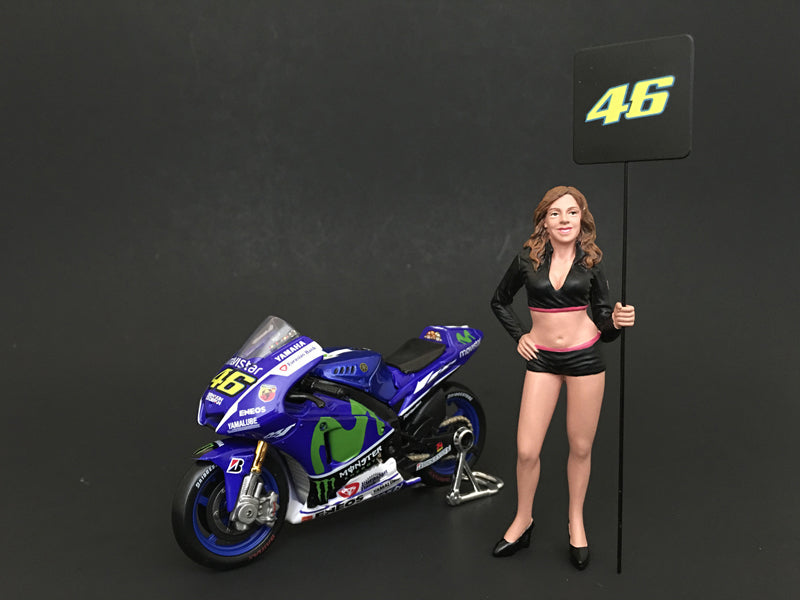 Paddock Girl Figure For 1/18 Scale Models by American Diorama