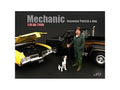 Customer Patrick and a Dog Figurine / Figure For 1/18 Models by American Diorama
