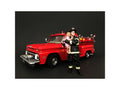 Firefighter Saving Life with Baby Figurine / Figure For 1/18 Models by American Diorama