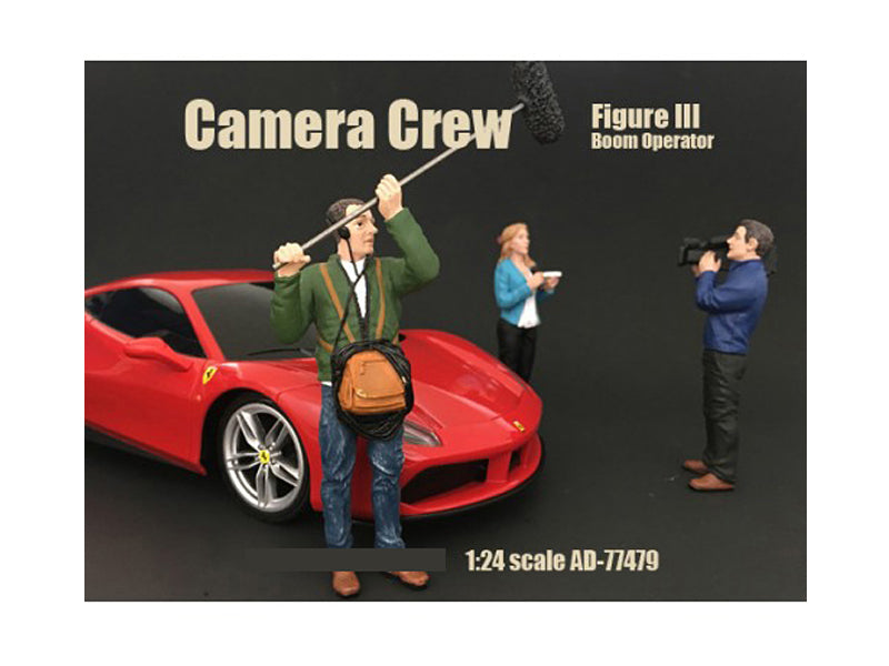 Camera Crew Figure III 'Boom Operator' For 1/24 Scale Models by American Diorama