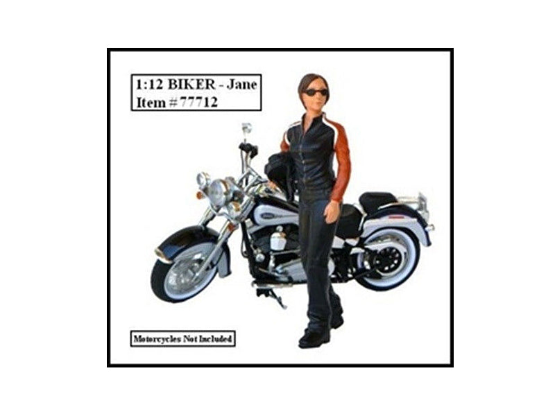 Biker Jane Figure For 1/12 Models by American Diorama