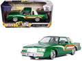 1987 Buick Regal 3.8 SFI Turbo Green Metallic and Cream with Graphics 'Get Low' Series 1/24 Diecast Model Car by Motormax