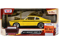 1971 Mercury Comet GT Yellow with Black Stripes 'Forgotten Classics' Series 1/24 Diecast Model Car by Motormax