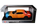 2018 Dodge Challenger SRT Hellcat Widebody Blue Orange and Red Gradient 'Custom Wrap' Series 1/24 Diecast Model Car by Motormax