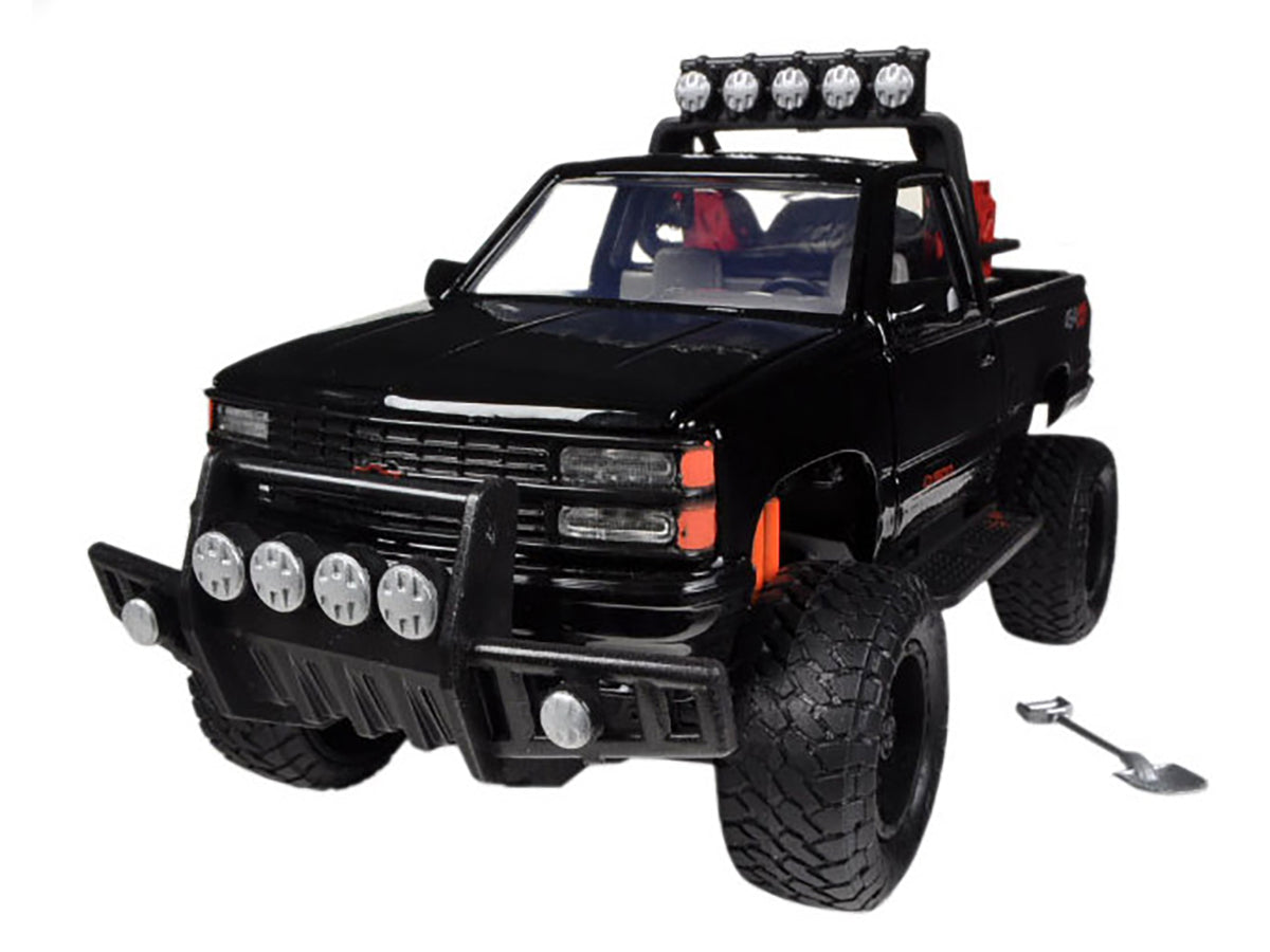 1992 Chevrolet 454 SS Pickup Truck Off Road Black 1/24 Diecast Model by Motormax